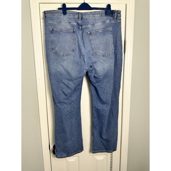 Forever 21 Crossover Trendy High Rise Straight Jeans Size 18 Plus 99% Cotton - Picture 4 of 9